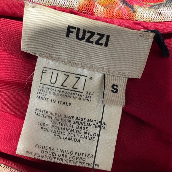 Jean Paul Gaultier Dress Fuzzi Rose Print Knotted Front Mesh Made in Italy Small - Picture 7 of 9